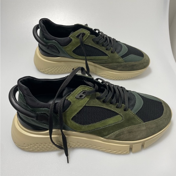Buscemi Veloce Sneakers Black Military Green EU 46/US 13 - Picture 7 of 8